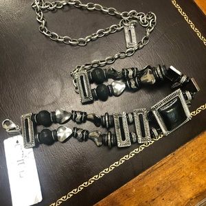 Chico’s Black onyx belt